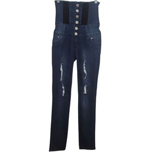 NWT Y2K Silver Diva High Waisted Push Up Jeans